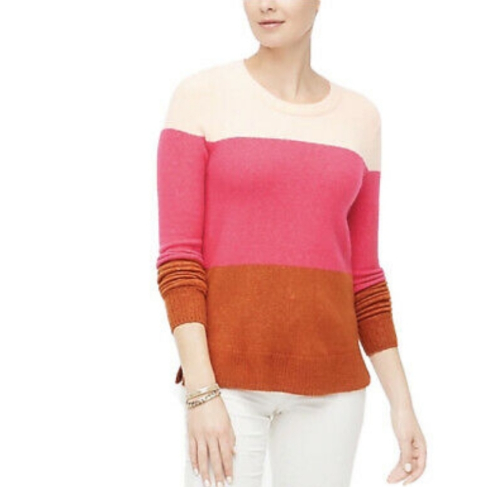 J.Crew colorblock crewneck sweater